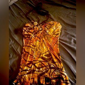 Belinda Tie Neck Brad Detail Tank